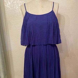 Blue/Purple Pleated Dress